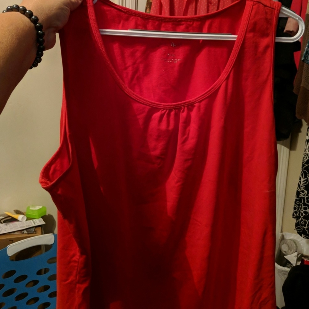Red Avenue sleeveless tank